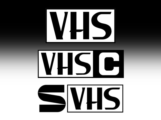 VHS, VHS-C, S-VHS Video Transfer from $65