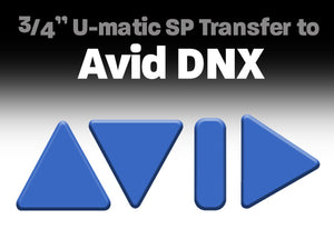 3/4" U-matic SP Transfer to AVID DNX