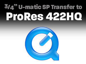 3/4" U-matic SP Transfer to ProRes 422 HQ